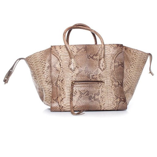 Borsa tote Celine Phantom Luggage in pelle di pitone
