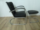 1x Gispen 412 EKC Sessel mit Fußhocker