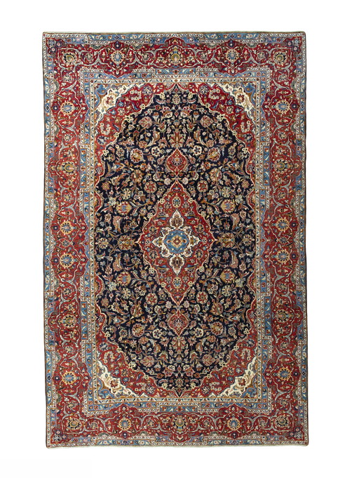 389 X 249 cm Tapis Keshan noué à la main - Tapis persan