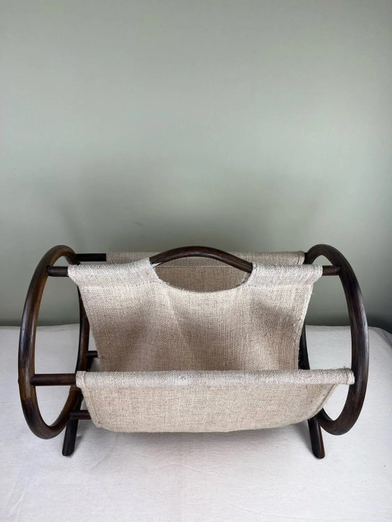 Portariviste vintage in rattan – Wicker, Art Deco (photo 6 of 11)