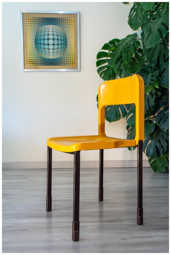Image 1 of Set van 6+2 vintage 1970 space age stoelen