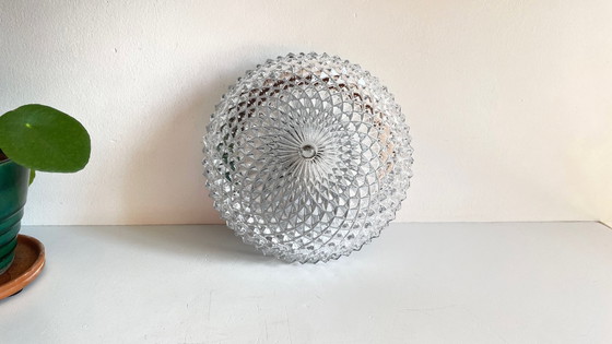 Image 1 of Lampada da parete/soffitto in semicristallo, anni '50