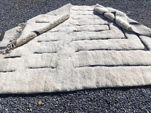 Tapis Beni Ouarain en laine authentique 200cmx150cm