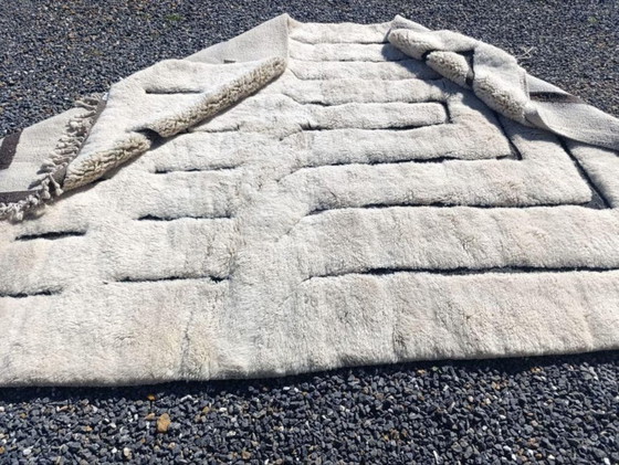 Image 1 of Tapis Beni Ouarain en laine authentique 200cmx150cm