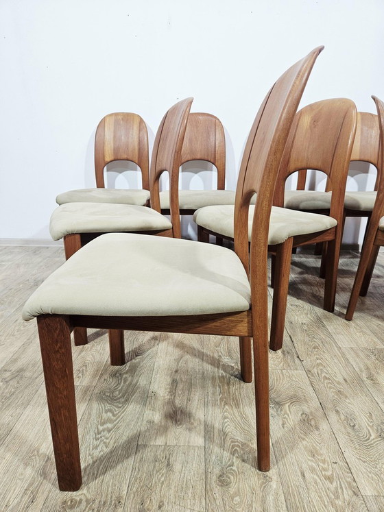 Tavolo allungabile in teak danese + sedie di Möbelfabrik Holstebro, anni '70, set di 9 (photo 22 of 24)