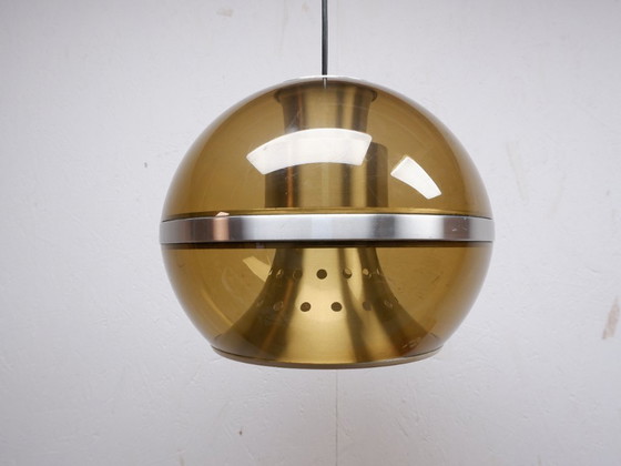 Image 1 of Lampe suspendue Dijkstra Lamps marron style Space Age