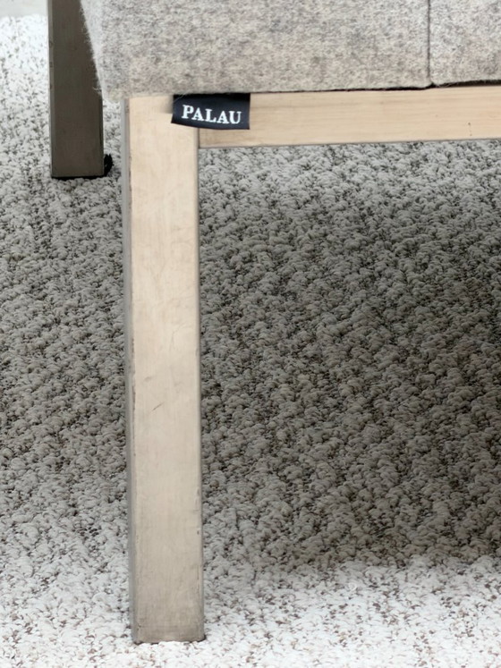 Fauteuil acoustique Palau Casala Bricks avec plateau, vert foncé/gris – polished steel (photo 8 of 10)