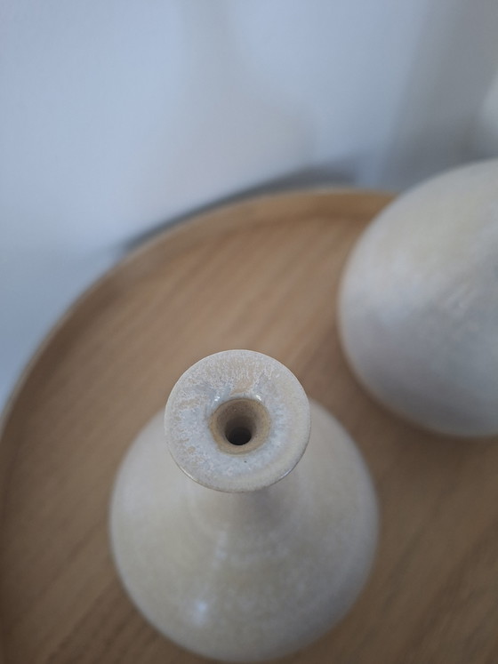 Image 1 of Titel: Prachtige set Gubbels Helden vazen - Mid Century - Model 902 - Puntgaaf