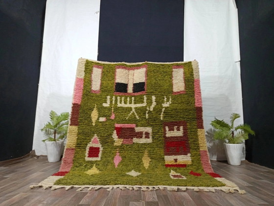 Handgefertigter marokkanischer Wollteppich, große Größe 250x150 cm, handgefertigt. – Teppiche & Läufer, Wool (photo 2 of 11)
