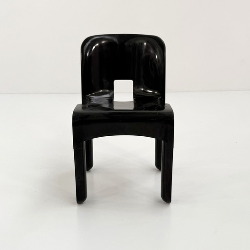 Black Model 4867 Universale Chair by Joe Colombo for Kartell, 1970s
