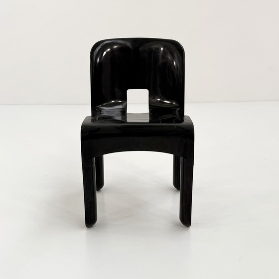 Image 1 of Chaise Universale Modèle 4867 noire par Joe Colombo pour Kartell, années 1970