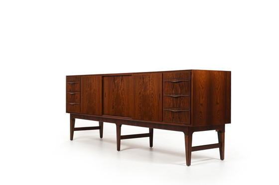 Image 1 of High Quality Danish Sideboard with Brass Handle Inlays 1950s