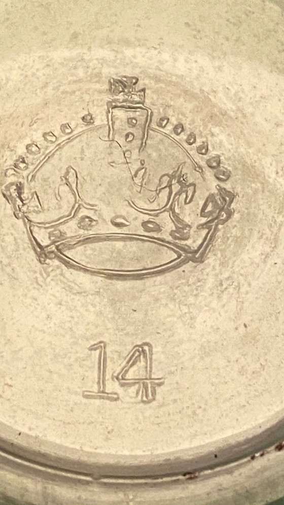 Image 1 of vintage glasses with gold accents mcm (set of 6)