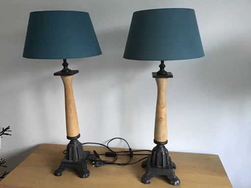 Vandeheg-Lampen aus Holz und Metall