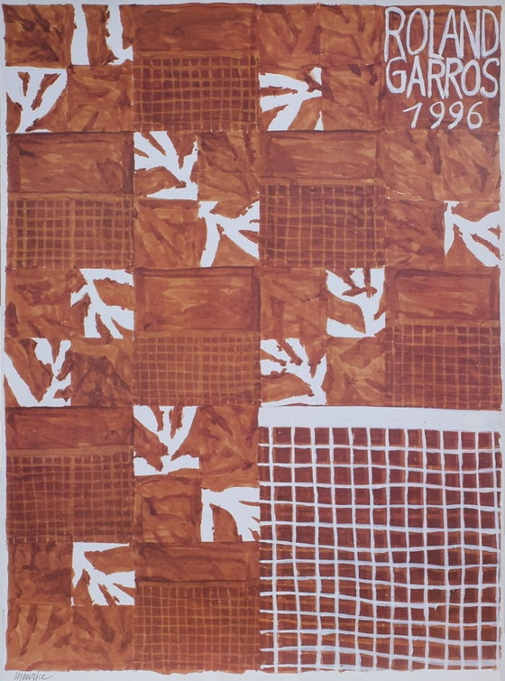 Image 1 of Official Roland-Garros 1996 posters - Jean Michel Meurice original poster 19