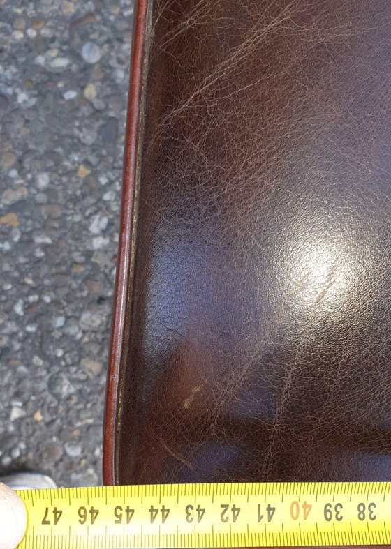 Image 1 of 6 mol en Geurts lederen eettkamer stoelen 