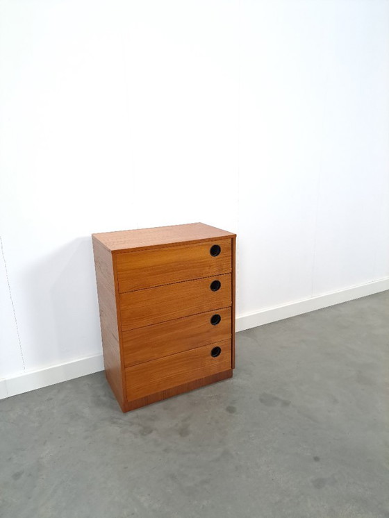 Image 1 of Scarpiera con maniglie rotonde nere, n. 2 vintage