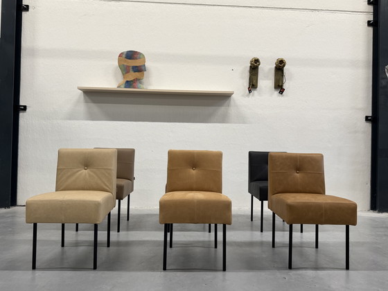 Image 1 of 6 Gelderland 7714 Esszimmerstühle Leder