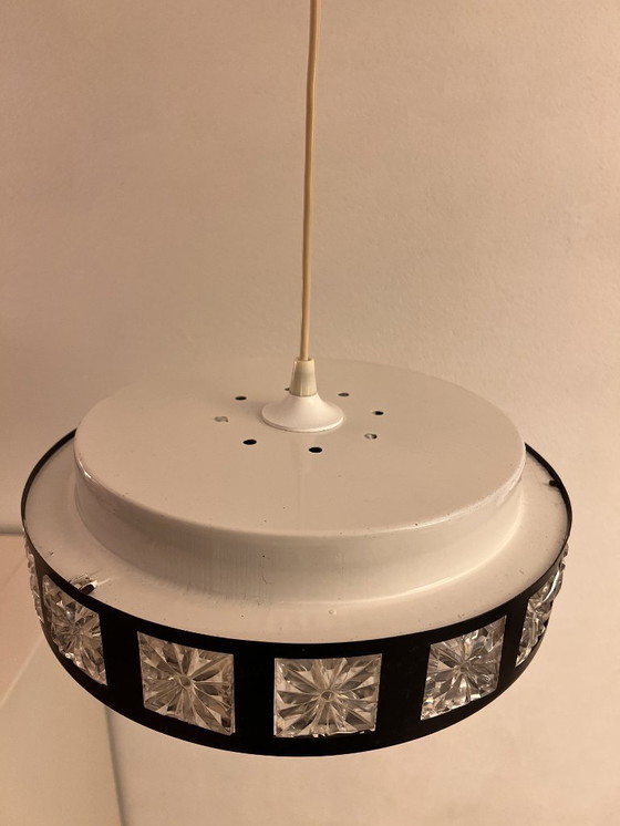 Image 1 of Vintage Space-Age / Mid-Century UFO hanging lamp – L.U.M. – Ø 37 cm