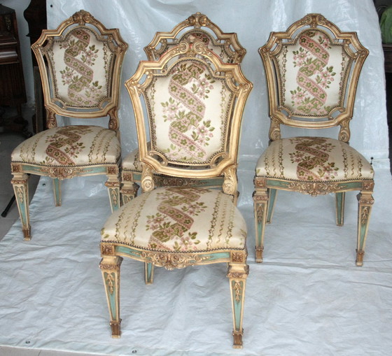 Image 1 of Ensemble de 4 chaises Napoléon III, seconde moitié du 19e siècle, France