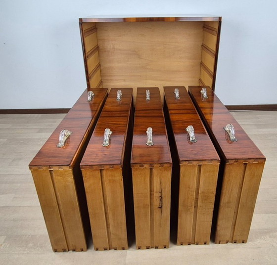 Cómoda Art Déco Veneciana con 5 Cajones, 1940 – Italian Manufacturing, Wood (photo 29 of 29)