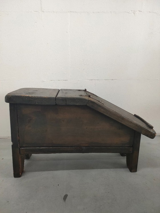 Image 1 of Zeldzaam vintage 'custom made' schoenenpoets kist interieur decorateur item 