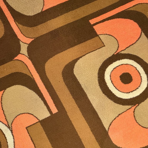 Image 1 of Fekete Ferenc Farao “Latex” Carpet, 1974 – Hungarian Design