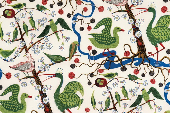 Image 1 of Kleine ronde Zweedse spiegel uit de jaren 1950 met zonnestralenmotief, gemaakt door Josef Frank voor Svenskt Tenn.
