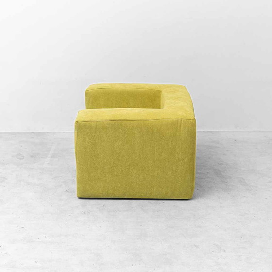 Poltrona Lounge Vintage in Tessuto Verde Lime – Design Geometrico Anni ’70 – Poltrone, Glass, Geometrisch (photo 9 of 9)