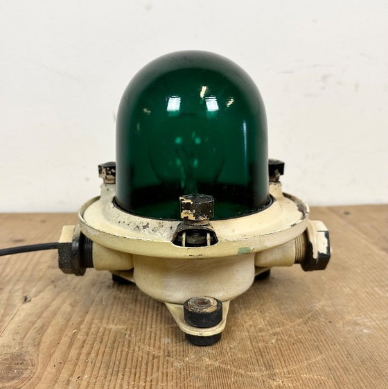 Image 1 of Lampada da soffitto o da parete vintage beige a forma di nave sovietica, anni '60