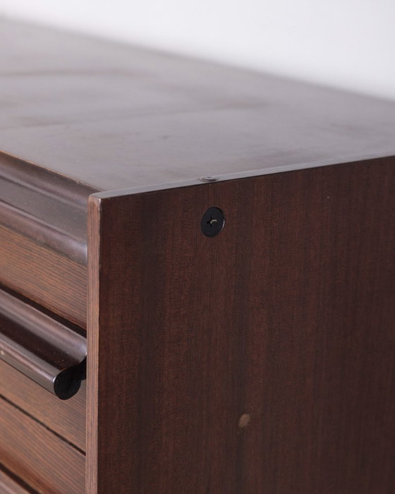 Image 1 of Mobile Cassettiera in legno vintage anni 1960 design italiano