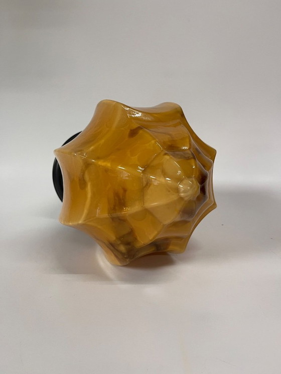 Image 1 of Art deco marmorierte Deckenlampe feine Form 1930s