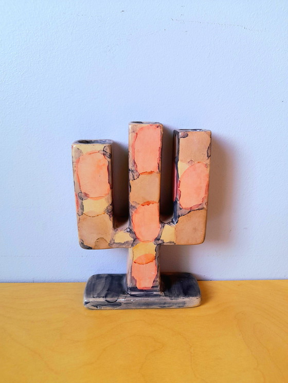 Image 1 of Candelabro de cactus de piedra