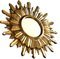Vintage French Giltwood Sunburst Wall Mirror, 1950s (photo 6 of 10)