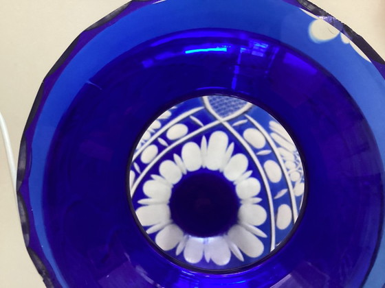 Art Deco Cobalt Glass Vase (photo 6 of 7)