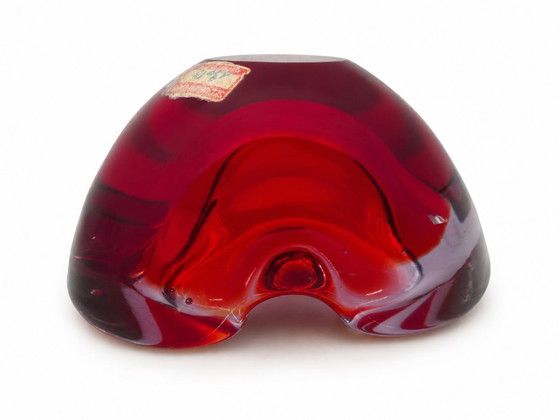 Posacenere/portagioie in vetro di Murano, Sommerso Rouge, Seguso Murano, Italia, circa 1960 – séguso, Ciotole (photo 5 of 6)