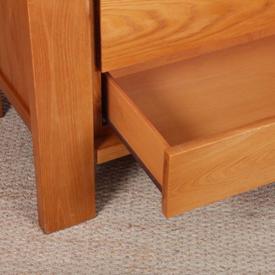 Image 1 of Cassettiera vintage in massello di olmo risalente agli anni '80