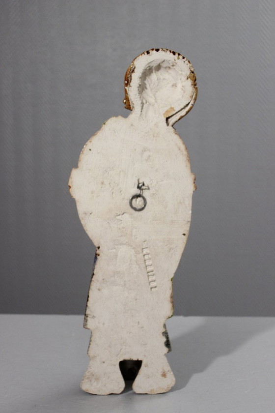 Image 1 of Kerbigot Workshop in Guidel - Bas-relief plaque of a Breton fisherman, France, 1960s