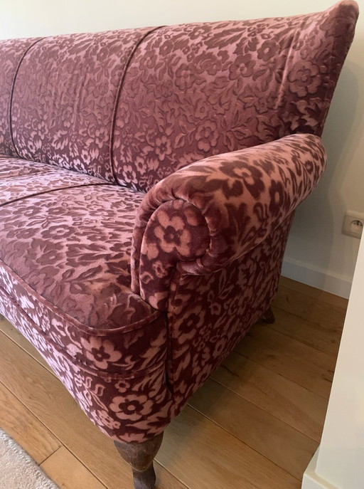 Vintage antique three-seater sofa in perfect condition