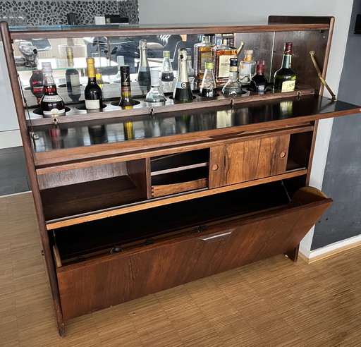 Meuble de bar Johannes Andersen Vintage SK 661 Palissandre 60s