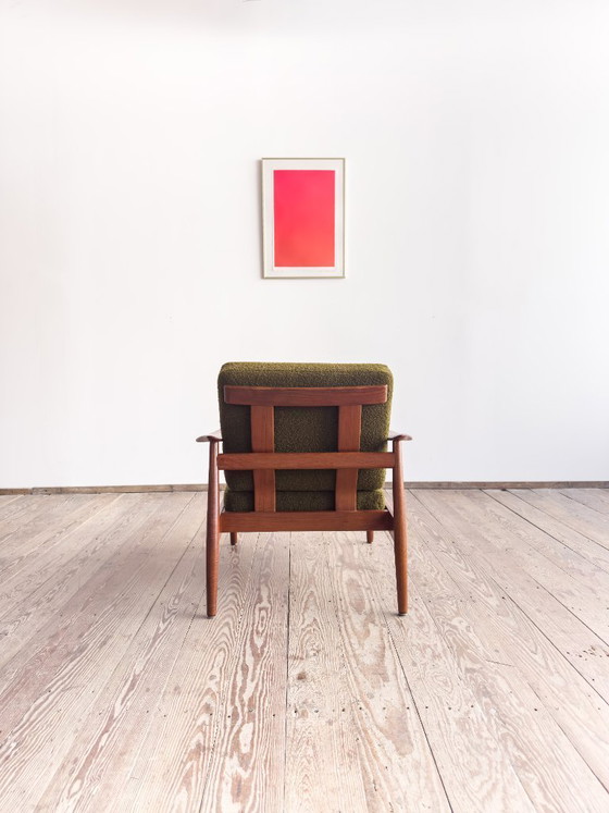 Image 1 of Teakhouten fauteuil FD 164 van Arne Vodder voor France and Son, Denemarken, jaren 60