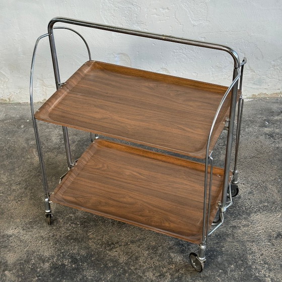 Image 1 of DDR Folding Service Trolley, 1970