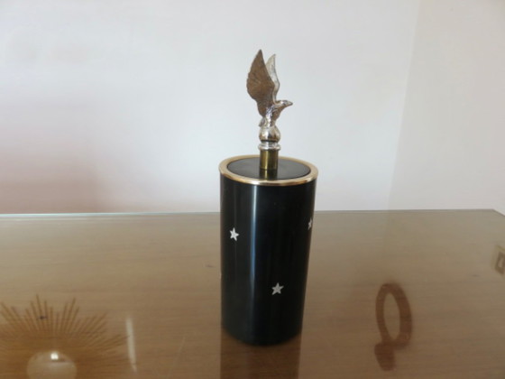Cigarette dispenser "eagle and stars" 60-70, vintage – Decorative Objects, Metal, Brass (photo 11 of 14)