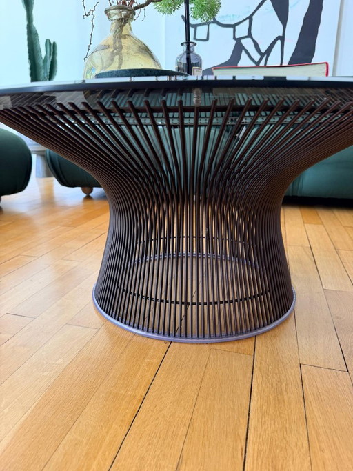 Platner Coffee Table Ø 92 cm Bronze Metallic – Knoll, salontafels, Glass (photo 2 of 7)