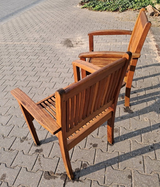 Image 1 of 2 sillas apilables de teca Teak & Garden