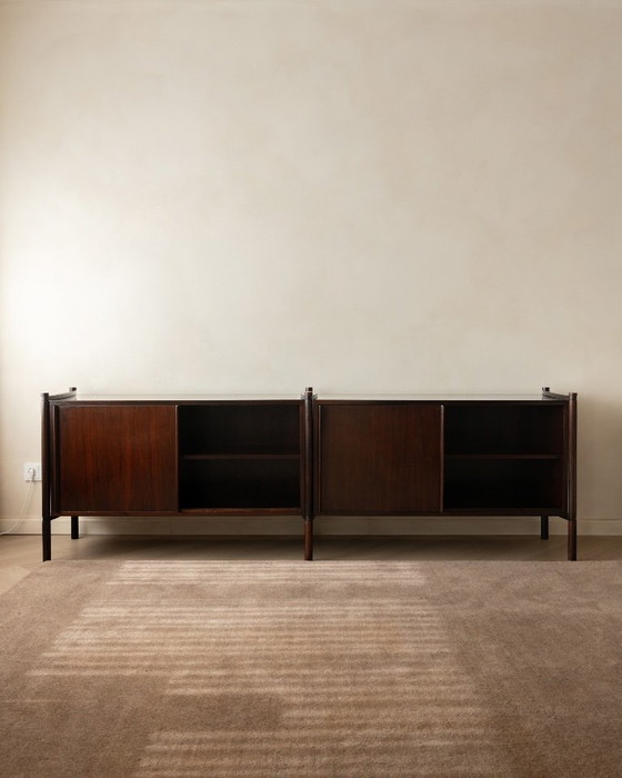 Credenza Archimede in palissandro di Hirozi Fukuoh per Gavina, anni '60 – Credenze, Wood (photo 3 of 24)