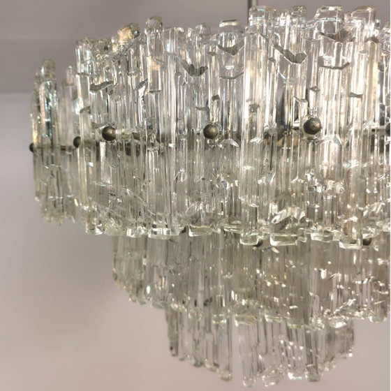 Image 1 of Kalmar Franken kroonluchter ijsglas chrome
