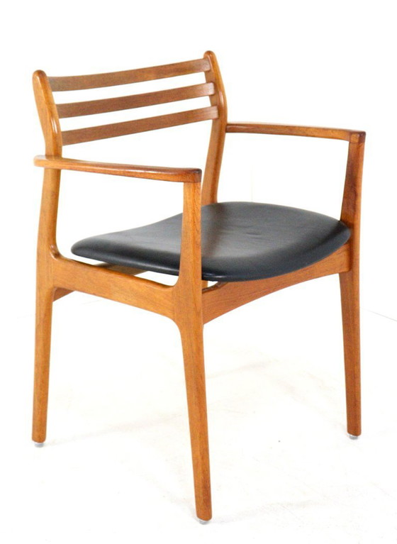 Image 1 of Ensemble de 5 + 1 chaises vintage danoises