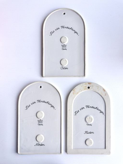 Rosenthal – Set of 3 “The Four Wind Directions” - Bjorn Wiinblad