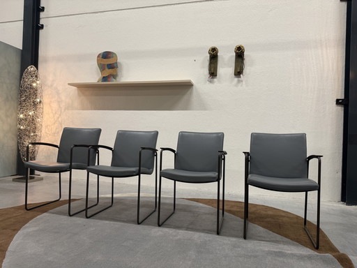 6 Sedia da pranzo Leolux Talos Ceras Dew Leather